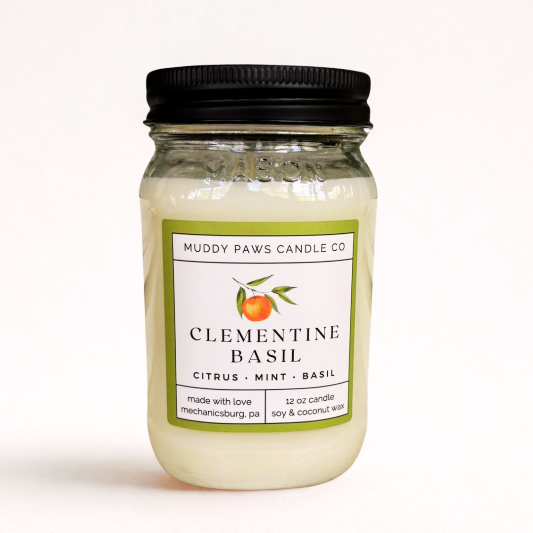 Clementine Basil - 12 oz Candle