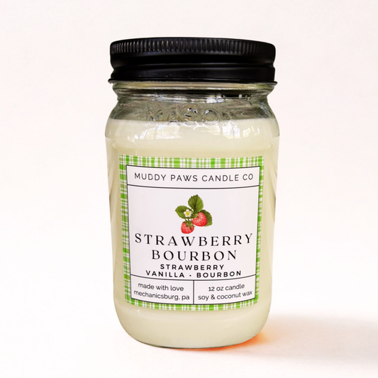 Strawberry Bourbon - 12 oz Candle