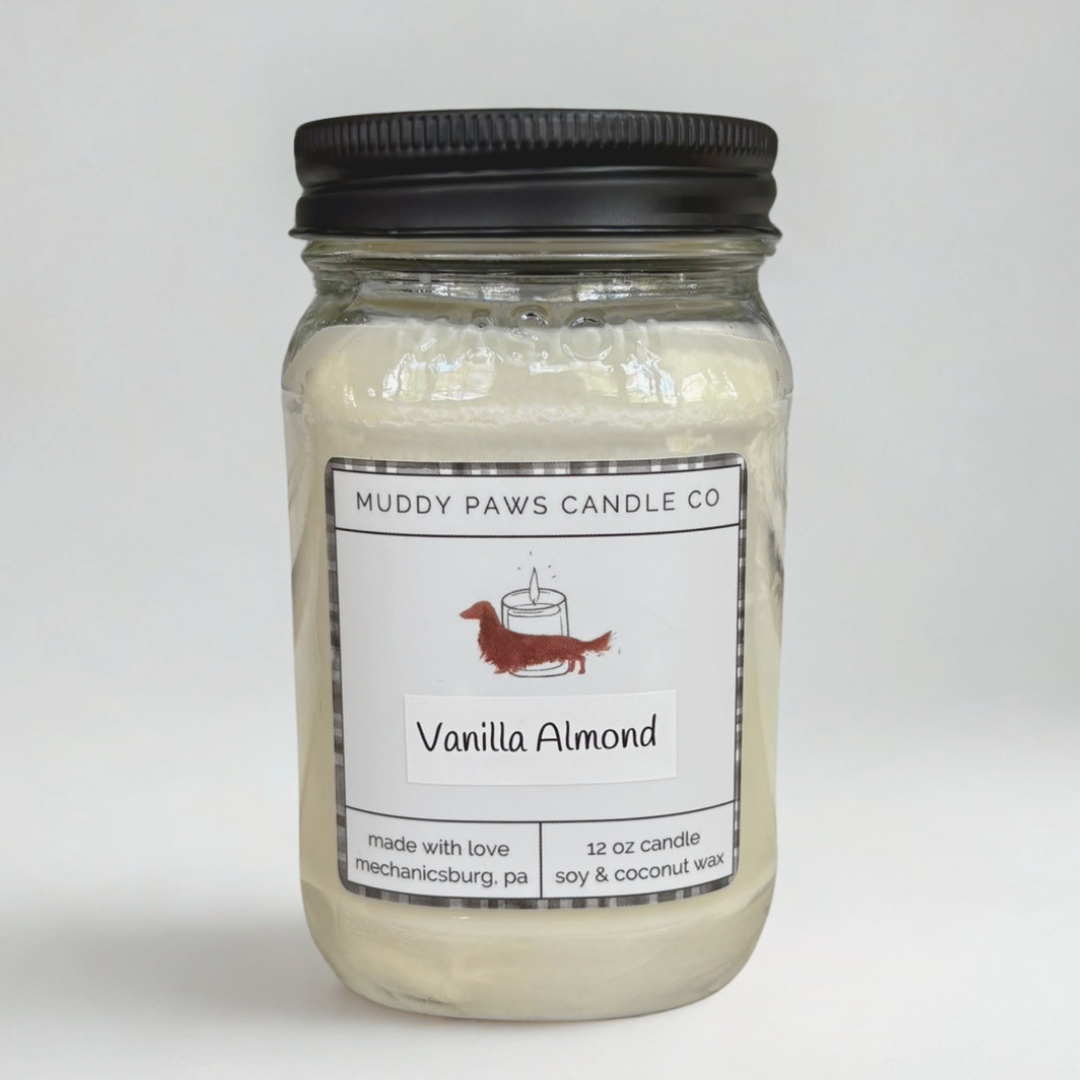 Vanilla Almond - 12 oz Candle