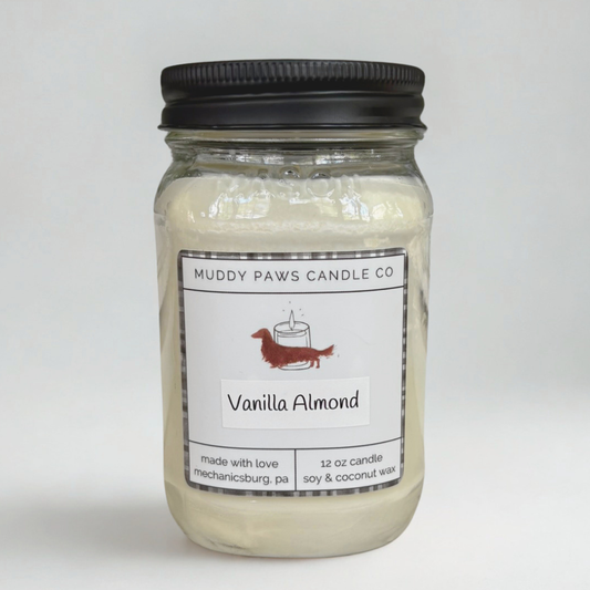 Vanilla Almond - 12 oz Candle
